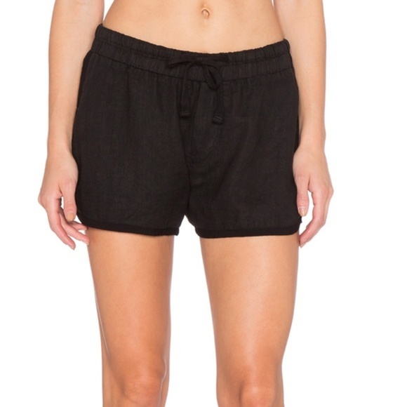 NWOT James Perse Linen Dolphin Shorts Black - Picture 3 of 8